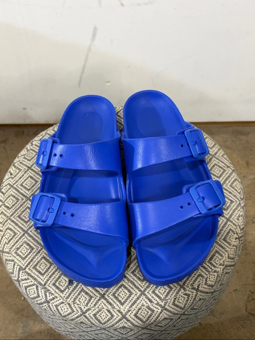Birkenstock Arizona Essentials EVA Cobalt Blue Sandals Size 36 DISCONTINUED